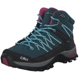 CMP Damen Rigel Mid Trekking Wp Walking Shoe, Deep Lake-Acqua, 36