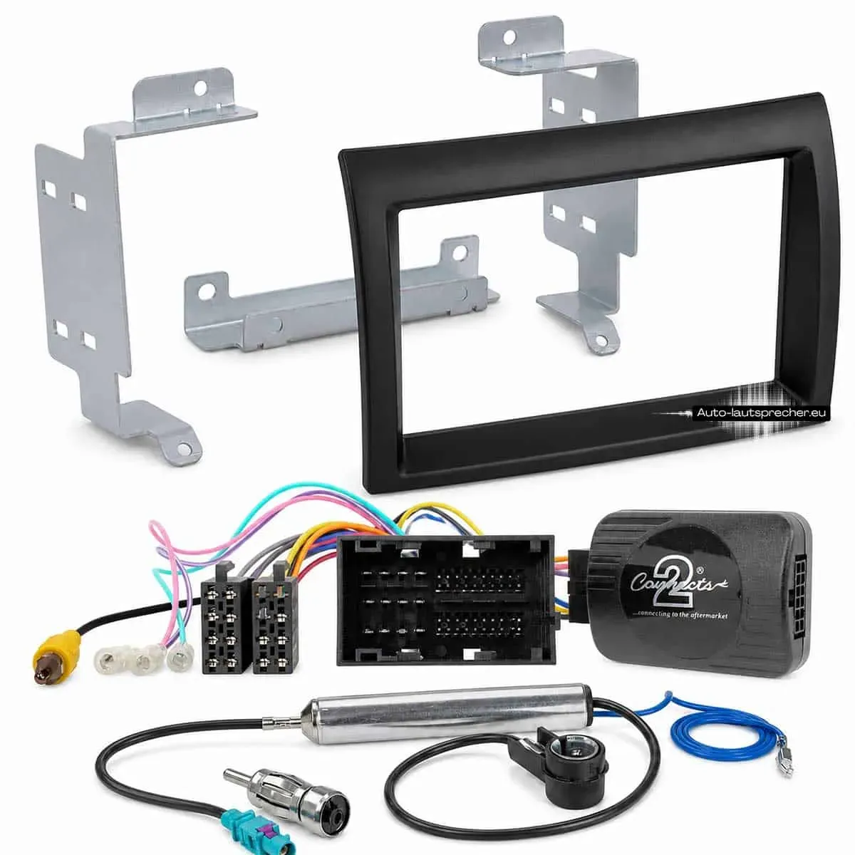 Fiat Ducato Peugeot Boxer 2 DIN Radioblende Lenkradfernbedienung Can Bus