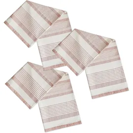 framsohn frottier Geschirrtuch FRAMSOHN FROTTIER "Modern Living Streifen, aus 100% Baumwolle", rosa (rosa, altrosa), B:50cm L:70cm, 100% Baumwolle, Geschirrtücher, Geschirrtuch Wischtuch, dichte Feinwebung, in Österreich hergestellt, 50x70 cm