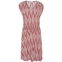 LASCANA Jerseykleid Sommerkleid Rot/Weiß 44