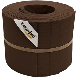 zaunzu® Sichtschutz Einzelstreifen 10 x 255 cm Braun Wabenstruktur