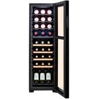 Klarstein Bovella 27 Duo+ Zweizonen-Weinkühlschrank 74l 27 Fl. Glastür