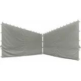 Siena Garden Seitenteile für Pavillon Berlino 2 Stück 4,00 x 2,56 m Grau