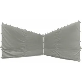 Siena Garden Seitenteile für Pavillon Berlino 2 Stück 4,00 x 2,56 m Grau