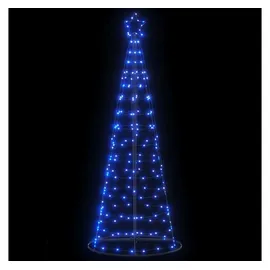 vidaXL LED Weihnachtsbaum 200 LEDs Blau 182 cm 4016450