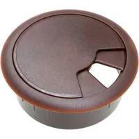 TRU Components WP50BN Kabeldurchführung für Arbeitsplatten ABS Braun 1St.