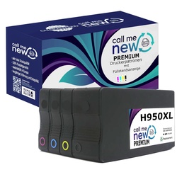 4x callmenew Premium TINTE PATRONE für HP 950 951 XL OfficeJet Pro 8100 8600 ...