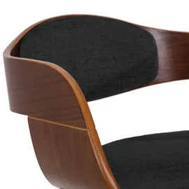 CLP Kingston Stoff schwarz/walnuss