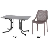 Siena Garden Urban Lights Set 5teilig District gastrotauglich taupe