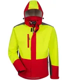 Elysee F-ELYSEE-Waldarbeiter-Softshell Jacke, Schlehe gelb/rot/schwarz