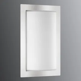 Lcd Außenwandleuchte Edelstahl 31,0 cm mit Bewegungsmelder E27 silber