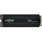 Crucial T705 PCIe Gen5 NVMe Festplatte mit Heatsink, 2 TB SSD M.2, intern