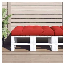 vidaXL Palettenkissen 120 x 80 x 12 cm rot 1 St.