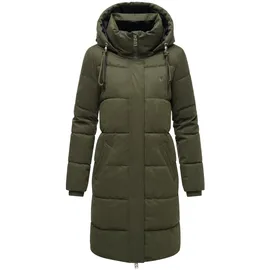 Navahoo Wintermantel "Wintertanz 14", Damen, Gr. XXXL(46), grün (olivgrün), Obermaterial: 45% Polyester, 45% Baumwolle, 10% Nylon. Innenfutter: 100% Polyester. Wattierung: 100% Polyester.