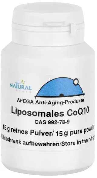 Liposomales Coenzym AFEGA® Q10-Pulver - 15 g reines Pulver (Unschlagbares Preis-Wirkungs-Verhältnis)