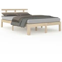 vidaXL Massivholzbett ohne Matratze 140x200 cm