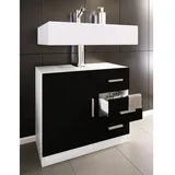 VCM Zalo XL 63 x 56 x 30 cm weiß/schwarz