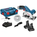 Bosch GKS 12V-26 12 V Ø 85 mm 2x 4,0 Ah Akku + Ladegerät inkl. Zubehör in L-Boxx