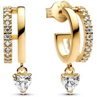 Pandora Creolen Hängendes Herz gold 263685C01 onesize