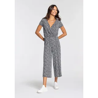 LAURA SCOTT Jumpsuit mit V-Ausschnitt schwarz 36