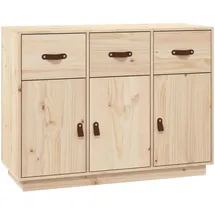 vidaXL Sideboard 100x40x75 cm Massivholz Kiefer