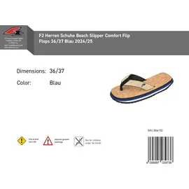F2 Beach Slipper Blau 37