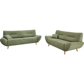 Home Affaire Eckcouch Polyester 2-Sitzer + 3-Sitzer Grün