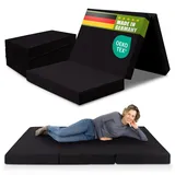 SHOGAZI Klappmatratze 130x200 x 12 cm, Gästematratze klappbar Made in Germany, Faltmatratze VERGLEICHSSIEGER, ultimativer Schlafkomfort, Orthopädischer Kaltschaum - Anthrazit