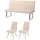 MCW Esszimmer-Set MCW-G55, 2er-Set Stuhl + Sitzbank 160cm, Edelstahl gebürstet Stoff/Textil Chenille creme