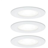 PAULMANN 92980 LED-Einbauleuchte 3er Set LED Einbauleuchte Nova Einbaustrahler GU10 19.5W Weiß matt