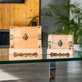 HMF 6414-50 Spardose aus Holz Schloss 18 x 12 x 14 cm Klein Namibia