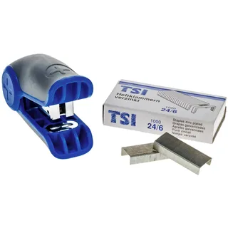 TSI 49098-7 MINI Heftgerät-Set trend plus, inklusive 1000 Heftklammern