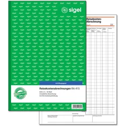 SIGEL Formularbuch Reisekostenabrechnung monatlich DIN A4 1x 50 Seiten