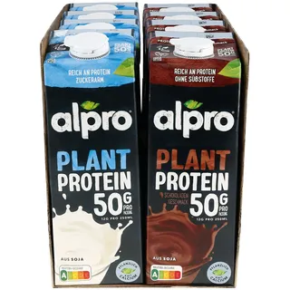 Alpro Protein Drink 1 Liter, verschiedene Sorten, 8er Pack