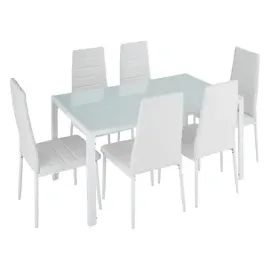 Tectake Brandenburg 7-tlg. weiß