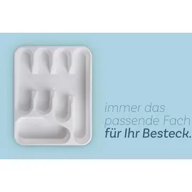 Pro Home Besteckkasten Kunststoff 33,5 x 26 x 4,5 cm Weiß