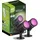 Calex LED Bodenstrahler 4W Aluminium Kunststoff kabellos 2er Set schwarz