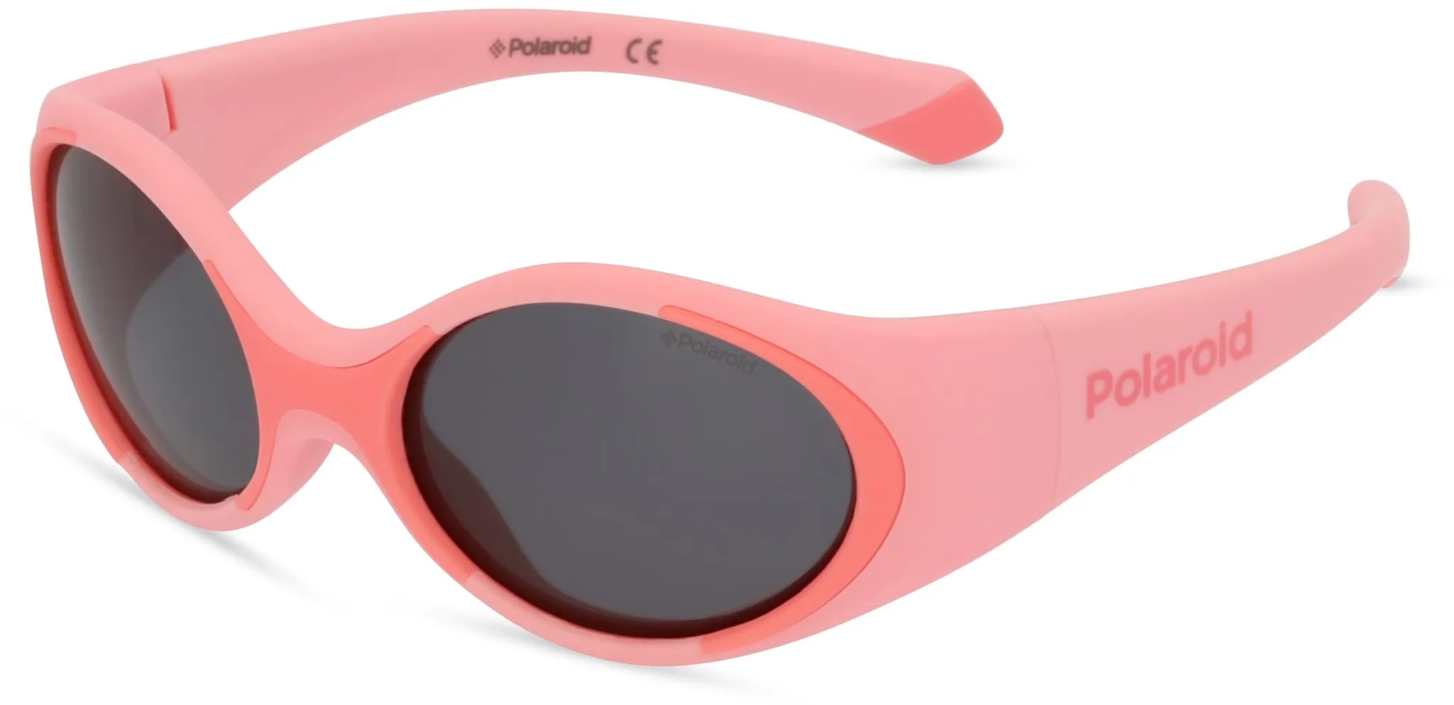 Polaroid PLD 8037/S Kinder-Sonnenbrille Vollrand Oval Kunststoff-Gestell, pink