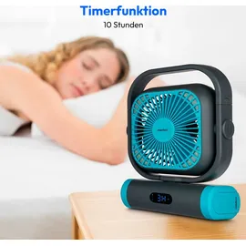 Medion E10 TF 20 cm Mini-Ventilator Blau