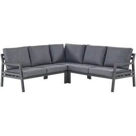 Beliani Vizzini Loungeset grau/schwarz
