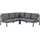 Beliani Vizzini Loungeset grau/schwarz