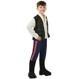 Rubie ́s Kostüm Star Wars Han Solo Kostüm für Kinder Basic, Der klassische Look des Helden aus der originalen Star Wars Trilogie schwarz 128