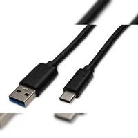 CAPTIVA USB-A auf USB-C 3 m Schwarz