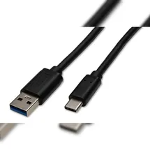 CAPTIVA USB-A auf USB-C 3 m Schwarz
