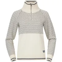 Bergans Alvdal Wool Sweatshirt Vanilla White/Solid Dark Grey L