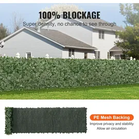 Vevor Sichtschutzelement 990 x 502 cm Grün Kunststoff