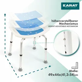 Karat Duschhocker Noah höhenverstellbar blau