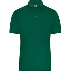 Herren Bio Workwear Poloshirt Stretch JN1806, dunkelgrün, Größe L - dunkelgrün - L