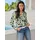 Heine Druckbluse dunkelblau/reseda 48