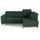 moeblo Couch für Wohnzimmer, Samstoff, Ecksofa mit Schlaffunktion und Bettkasten, Schlafsofa, Sofagarnitur, L Sofa Eckcouch L-Form Wohnlandschaft mit Bet... - dunkelgrün